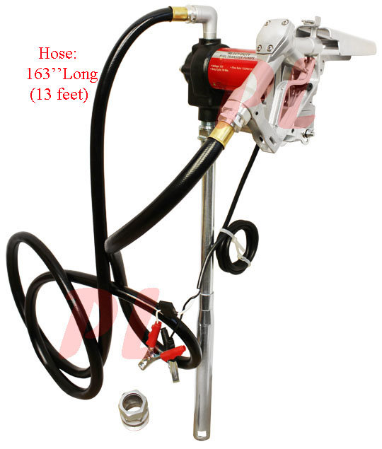 15 GPM Heavy Duty Industrial Fuel Pump Transfer Kit Gas Pumping 30min